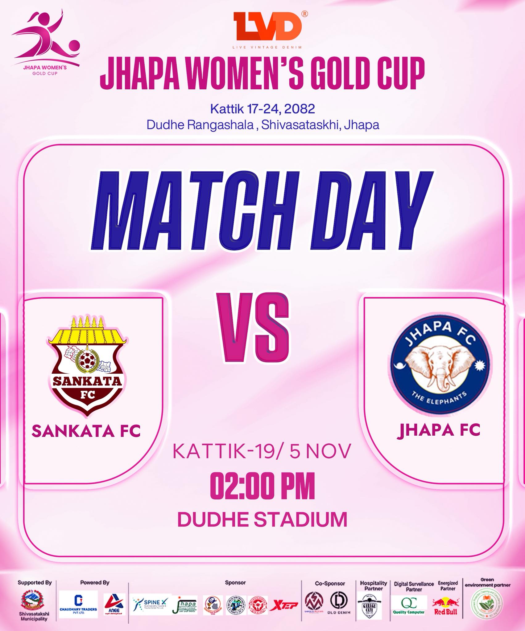 घरेलु टिम झापा एफसी र संकटा क्लवबीच आज रोमाञ्चक प्रतिस्पर्धा