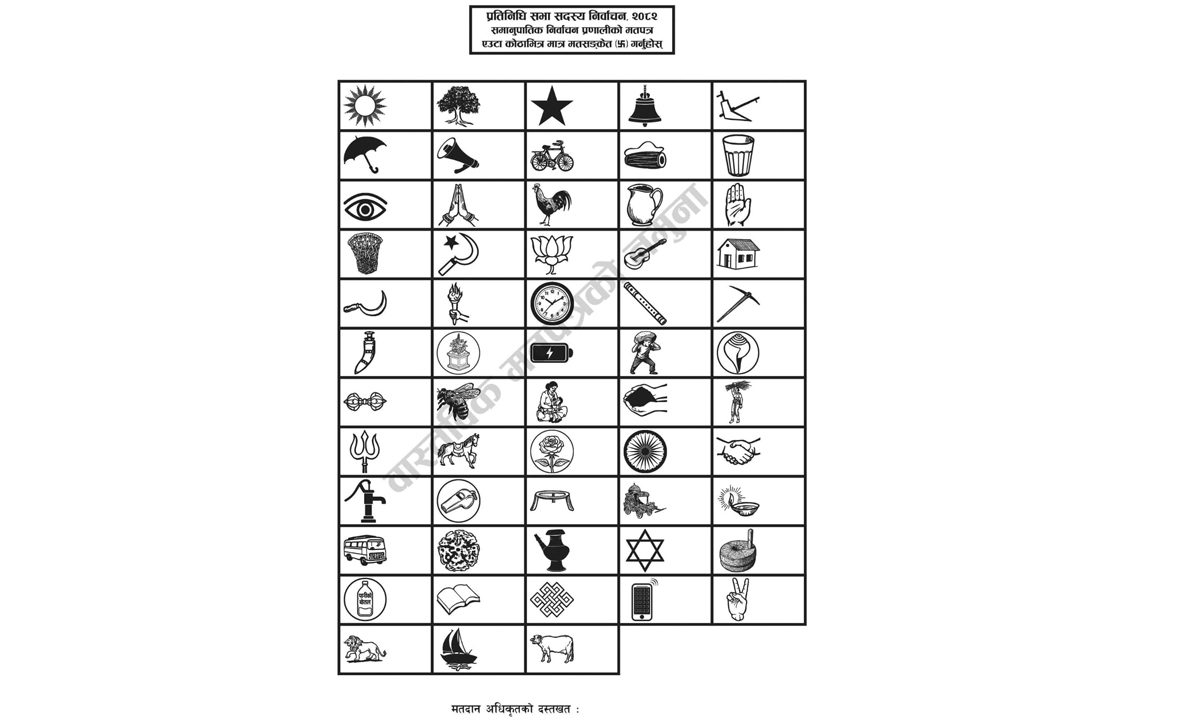 पाँचथर सहित ४७ जिल्लाका एक करोड ३७ लाख ९१ हजार मतपत्र छापिए